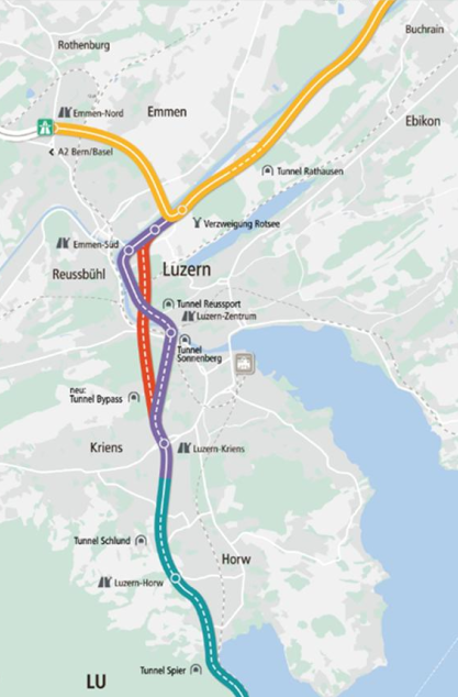 N02, MP-100054, Gesamtsystem Bypass  Luzern, Bauleitung Bau TP2 und TP3  (optional)